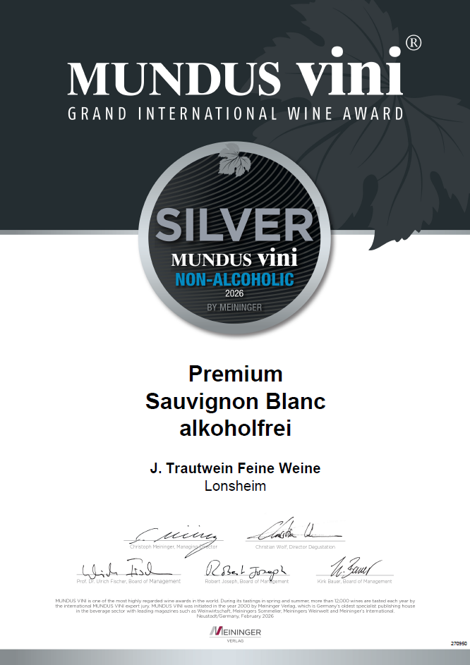 SAUVIGNON BLANC PREMIUM - Weingut J. Trautwein